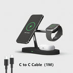 3 in 1 Wireless Charger Stand for Iphone 12/13/14/15/16/17 Fast Charging Station for Apple Watch 10 9 8 7 6 5 4 Airpods 2 3 Pro
