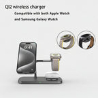 3 in 1 Wireless Charger Stand for Iphone 12/13/14/15/16/17 Fast Charging Station for Apple Watch 10 9 8 7 6 5 4 Airpods 2 3 Pro