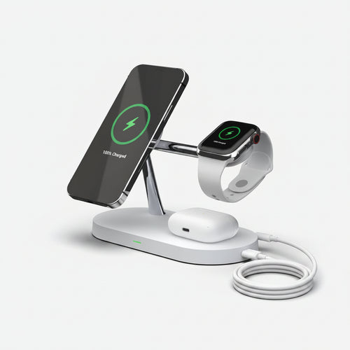 3 in 1 Wireless Charger Stand for Iphone 12/13/14/15/16/17 Fast Charging Station for Apple Watch 10 9 8 7 6 5 4 Airpods 2 3 Pro